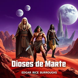 Create a professional and high-quality book cover for 'Dioses De Marte'