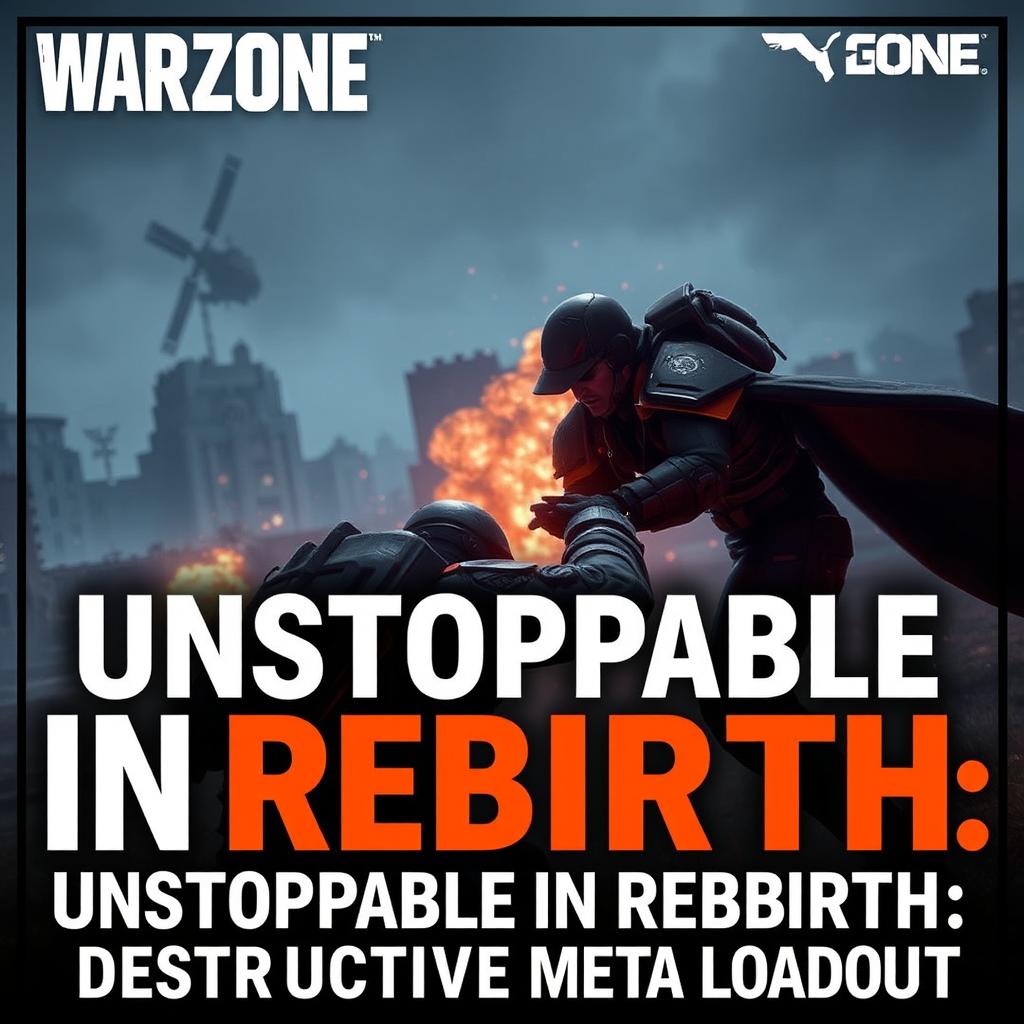 A thumbnail for Warzone gameplay featuring two players in Rebirth Island, one reviving the other in the middle of an intense battle