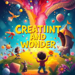 Create a vibrant and imaginative scene that captures the essence of creativity and wonder