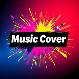 Create a vibrant and eye-catching music cover