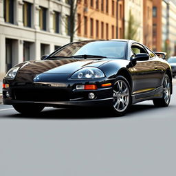 A detailed and realistic image of a 2000 Mitsubishi Eclipse