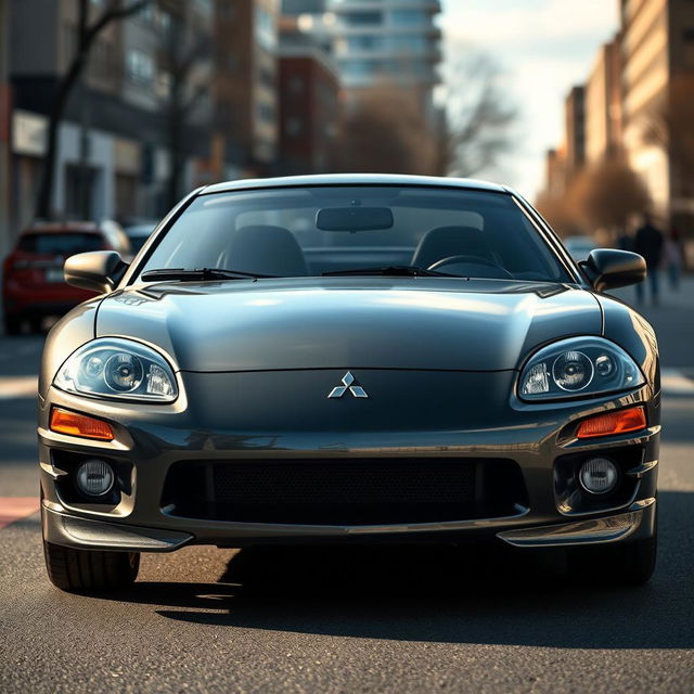 A detailed and realistic image of a 2000 Mitsubishi Eclipse