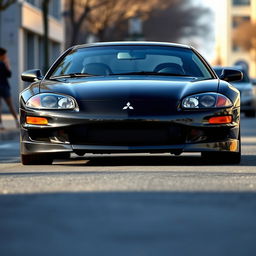 A detailed and realistic image of a 2000 Mitsubishi Eclipse