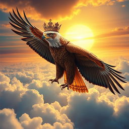 A majestic and powerful hawk, depicted as the supreme king of the skies