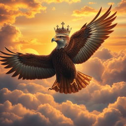 A majestic and powerful hawk, depicted as the supreme king of the skies