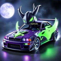 Create a custom R32 car inspired by Gengar from Pokémon