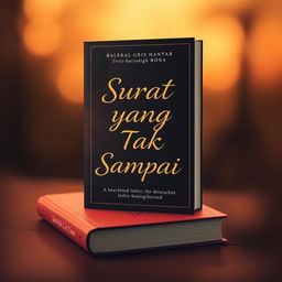 Create a book cover with the title 'Surat yang Tak Sampai'