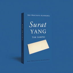 Create a book cover with the title 'Surat Yang Tak Sampai' and the author's name 'Rai Prachaya Ruangroj'