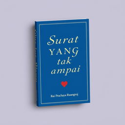 Create a book cover with the title 'Surat Yang Tak Sampai' and the author's name 'Rai Prachaya Ruangroj'