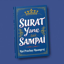 Create a book cover with the title 'Surat Yang Tak Sampai' and the author's name 'Rai Prachaya Ruangroj'