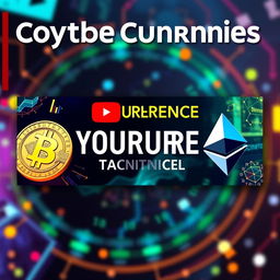 A captivating YouTube thumbnail about cryptocurrencies