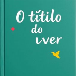 Capa de livro com o título 'O título do livro'