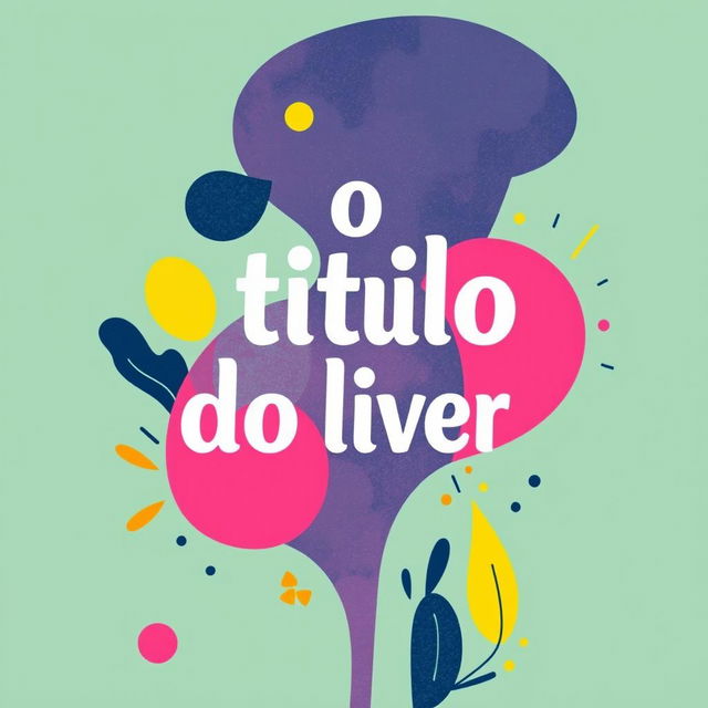 Capa de livro com o título 'O título do livro'