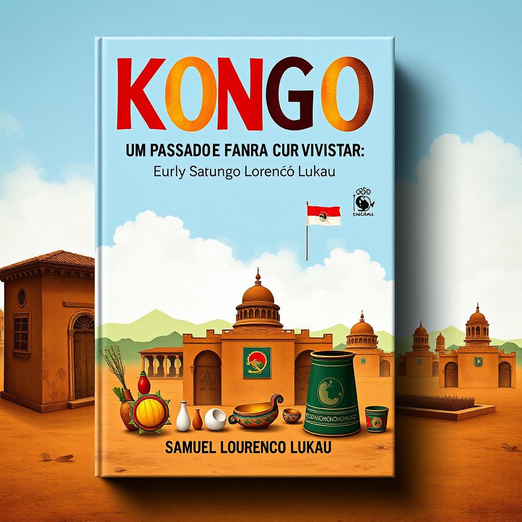 Create a book cover for 'KONGO: UM PASSADO E UMA CULTURA PARA REVISITAR' by Samuel Lourenço Lukau