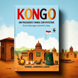 Create a book cover for 'KONGO: UM PASSADO E UMA CULTURA PARA REVISITAR' by Samuel Lourenço Lukau