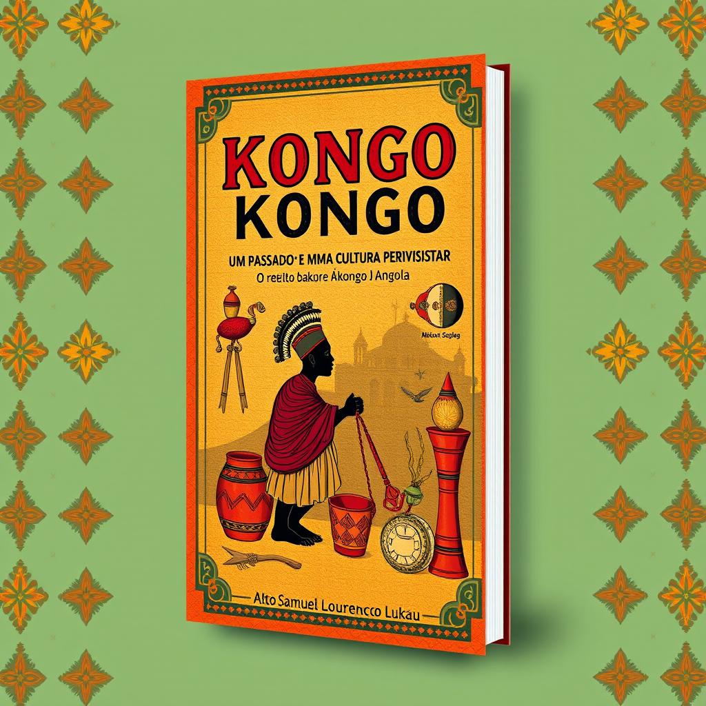 Create a book cover for 'KONGO: UM PASSADO E UMA CULTURA PARA REVISITAR ( O relato sobre Akongo (Bakongo ) de Angola 