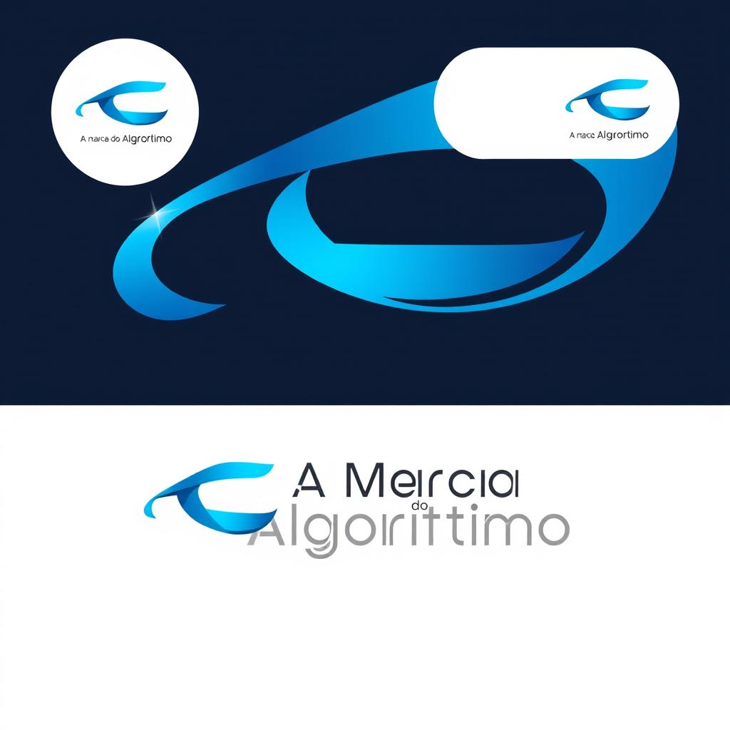 A logo design for 'A Marca do Algorítimo'