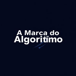 A logo design for 'A Marca do Algorítimo'