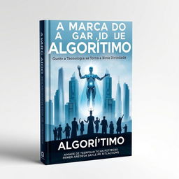 A book cover for 'A Marca do Algorítimo - Quando a Tecnologia se Torna a Nova Divindade'