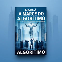 A book cover for 'A Marca do Algorítimo - Quando a Tecnologia se Torna a Nova Divindade'