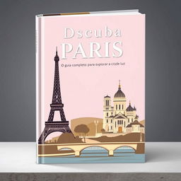 Create a book cover with the title: 'Descubra Paris: O Guia Completo Para Explorar a Cidade Luz'