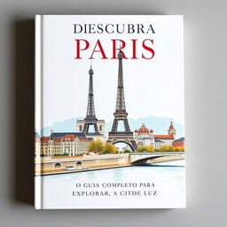 Create a book cover with the title: 'Descubra Paris: O Guia Completo Para Explorar a Cidade Luz'