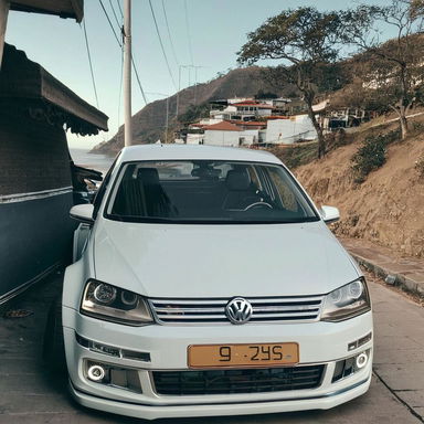 Customized Volkswagen Vento with Unique Body Kit in Urban Setting Idyllic