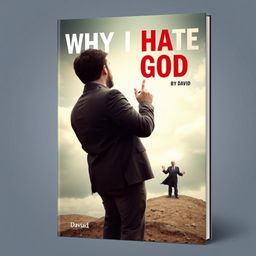 Design a book cover with the title 'Why I Hate God by David'