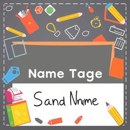 Create a name tag for a classroom