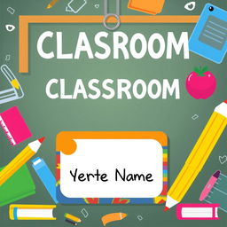 Create a name tag for a classroom