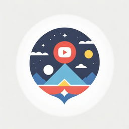 A logo for a Youtube channel called PasyalPinas. The logo must incorporate elements of Philippine culture, tourism, and video creation in a modern, clean design.