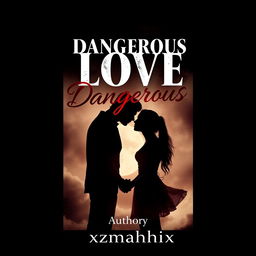 A captivating fanfiction cover with the title 'Dangerous Love' and the author's name 'xzmahhx_'