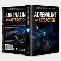 A book cover featuring the title 'Adrenaline and Attraction'