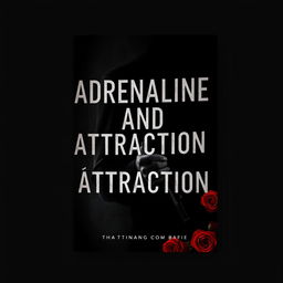 Create a book cover with the title 'Adrenaline and Attraction' that reflects a dark romance with a mafia theme