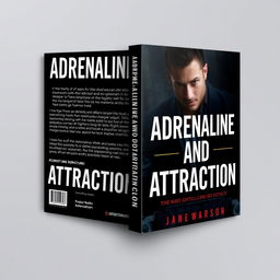 Create a book cover with the title 'Adrenaline and Attraction'