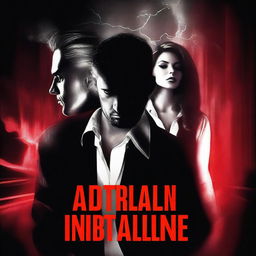 Create a fanfic cover with the title 'Adrenaline and Attraction'