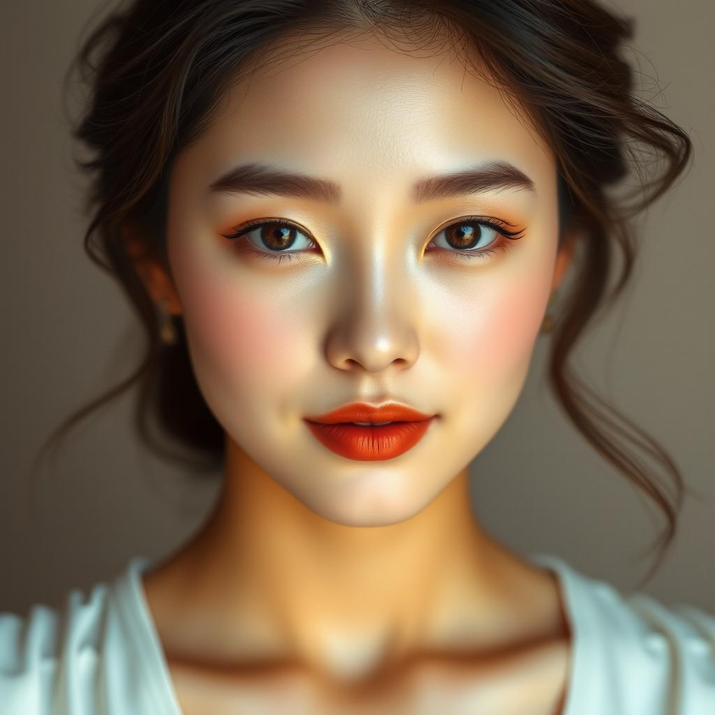 A portrait of Kim Sejeong with exotic skin