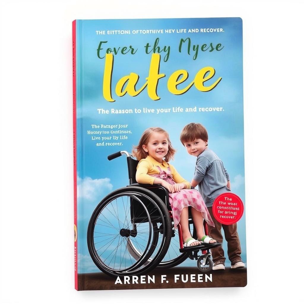 A book cover featuring a young girl in a wheelchair with her younger brother standing beside her