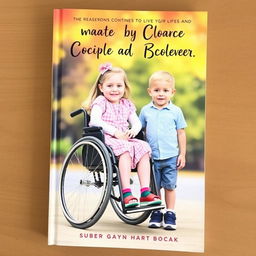 A book cover featuring a young girl in a wheelchair with her younger brother standing beside her