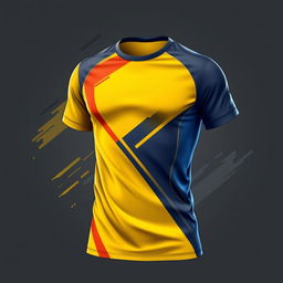 A modern and sleek sports t-shirt design