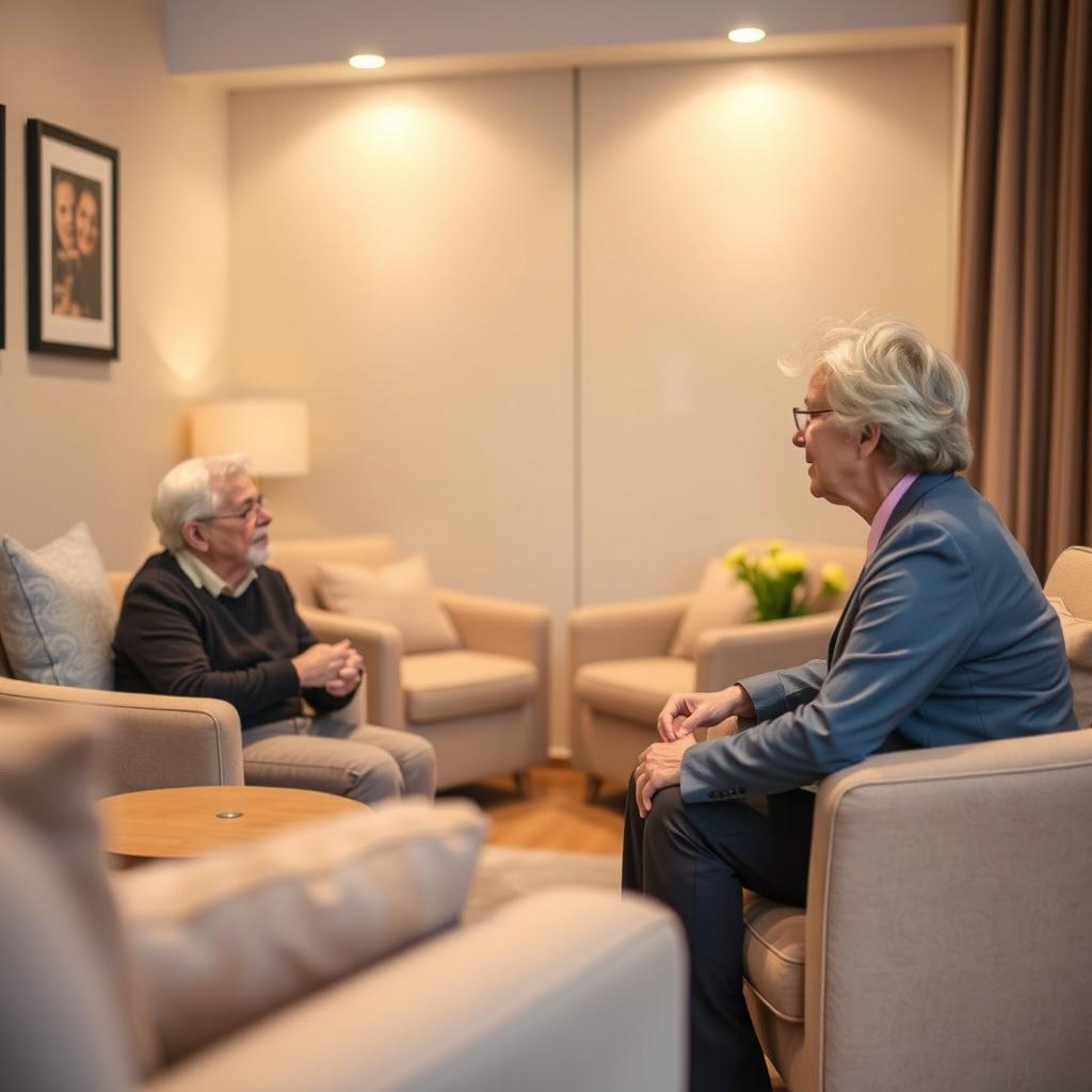 A psychological assistance area designed for senior citizens