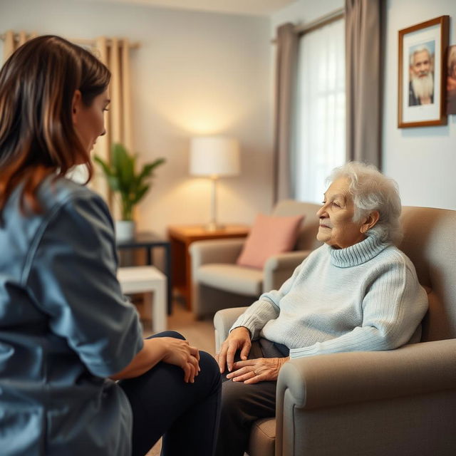 A psychological assistance area designed for senior citizens