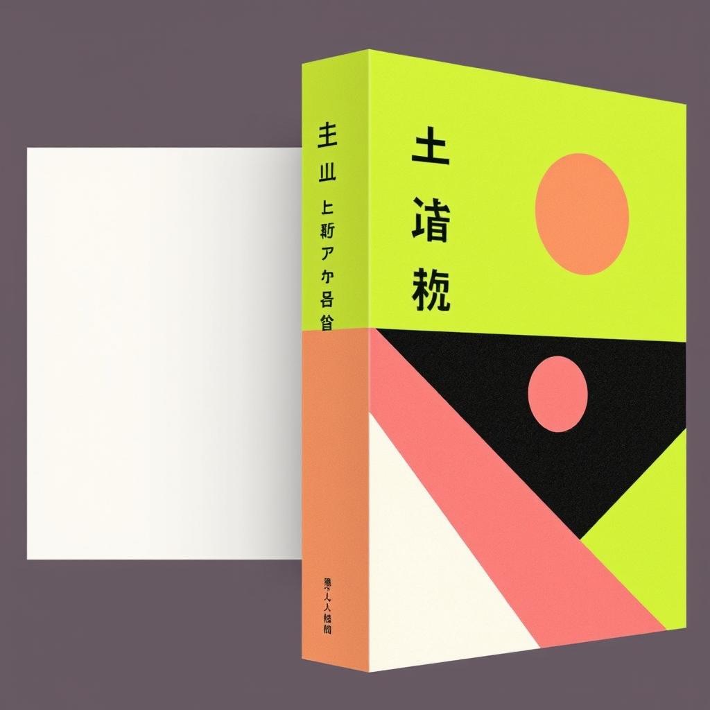 A minimalism book cover design for a Japanese prose works collection