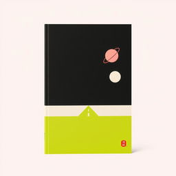 A minimalism book cover design for a Japanese prose works collection