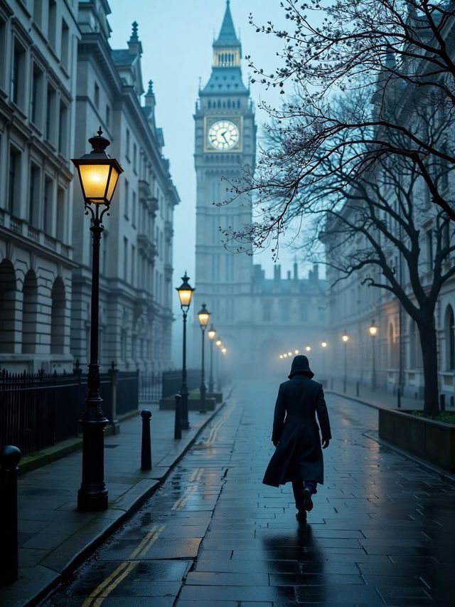 Book cover for inquisitive dark academia mystery spy novel titled 'Secret London