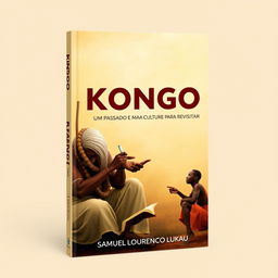 Create a book cover for 'KONGO: UM PASSADO E UMA CULTURA PARA REVISITAR' by Samuel Lourenço Lukau