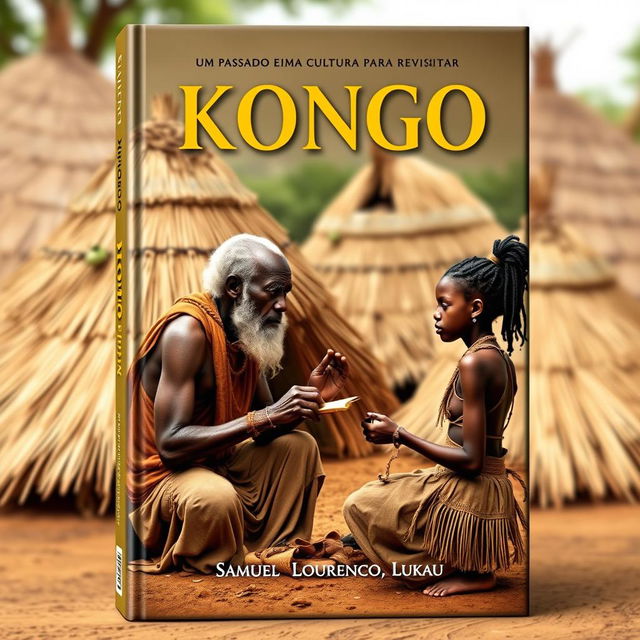 Create a book cover for 'KONGO: UM PASSADO E UMA CULTURA PARA REVISITAR' by Samuel Lourenço Lukau