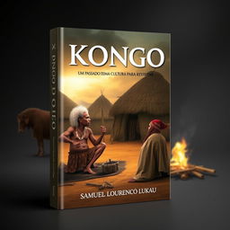 Create a book cover for 'KONGO: UM PASSADO E UMA CULTURA PARA REVISITAR' by Samuel Lourenço Lukau