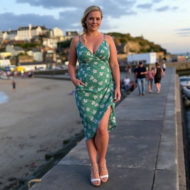 green ditsy floral underwire draped midi dress It's Another Day Green Ditsy Floral Midi Dress, Small - The Mint Julep Boutique main image 1