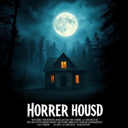 Design a movie poster for a horror film set in a dense forest